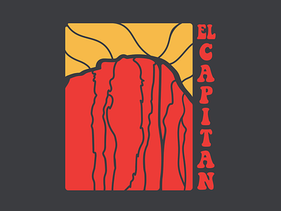 El Capitan adventure branding climb design el capitan logo mountains national parks outdoors rock rock climbing yosemite