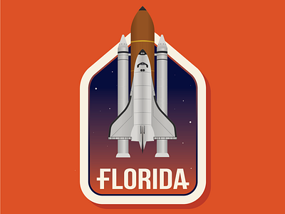 Florida badge badge florida launch orbit patch rocket shuttle space spacex travel