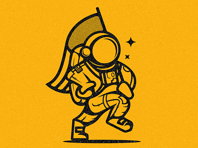 Astronaut america apollo astronaut branding galaxy icon illustration logo mascot moon space