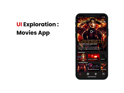 Movies App app design logo typography ui ux