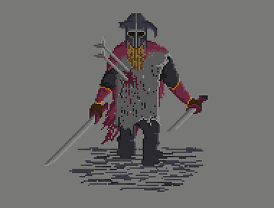 Viking Warrior 64x64 8bit 8bitart artwork design drawing game illustration pixel art viking warrior