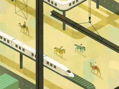 Institutional Investor magazine editorial illustration