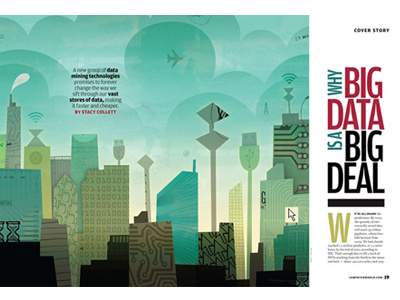 Why Big Data Is A Big Deal cover design illustration