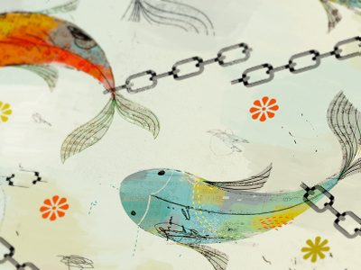 Koi design illustration