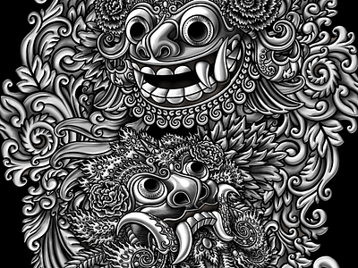 Balinese Tattoo Design illustration