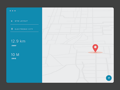 DailyUI 020 Location tracker