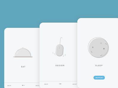 DailyUI Onboarding 23 app appdesign dailyui design icons interface minimal onboarding ui ux