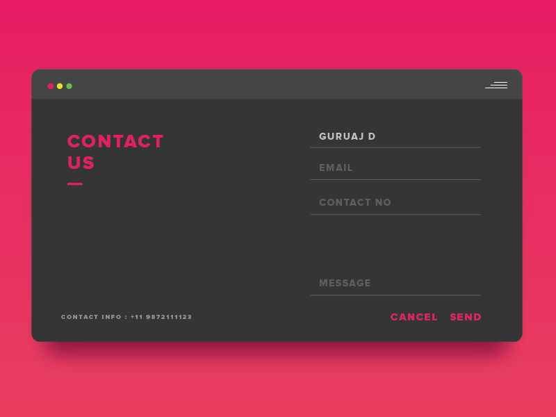 Contacts ui