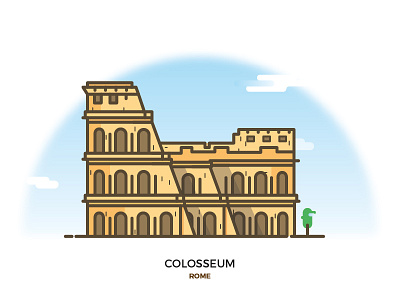 Colosseum city colosseum illustrations italy minimal monument rome