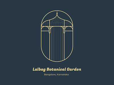 Lalbag Botanical Garden city dailyui design icon india logo minimal minimaldesign monument ux warmupchallenge