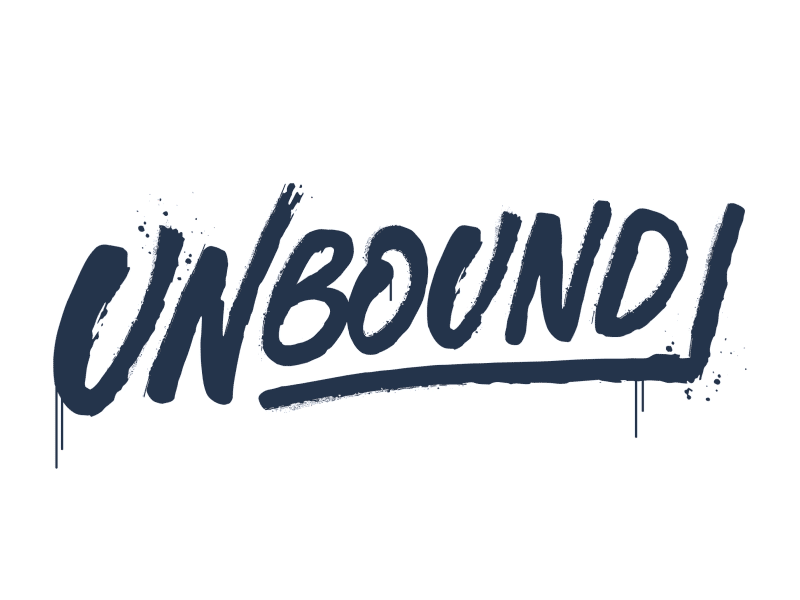 Unbound after effects animated animation brush lettering gif lettering lettering logo motion texture writing