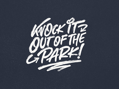 Knock It Out Of The Park By Jacob B Morgan On Dribbble