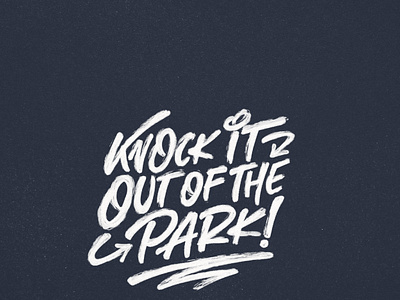 Knock It Out Of The Park By Jacob B Morgan On Dribbble