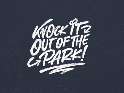 Knock it Out of the Park! by Jacob B Morgan on Dribbble