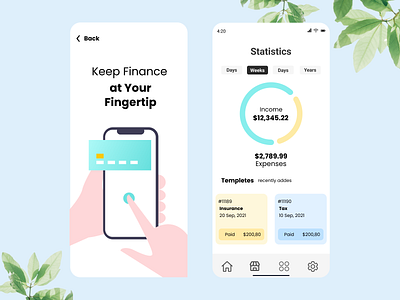 App Design For Finance Tracker