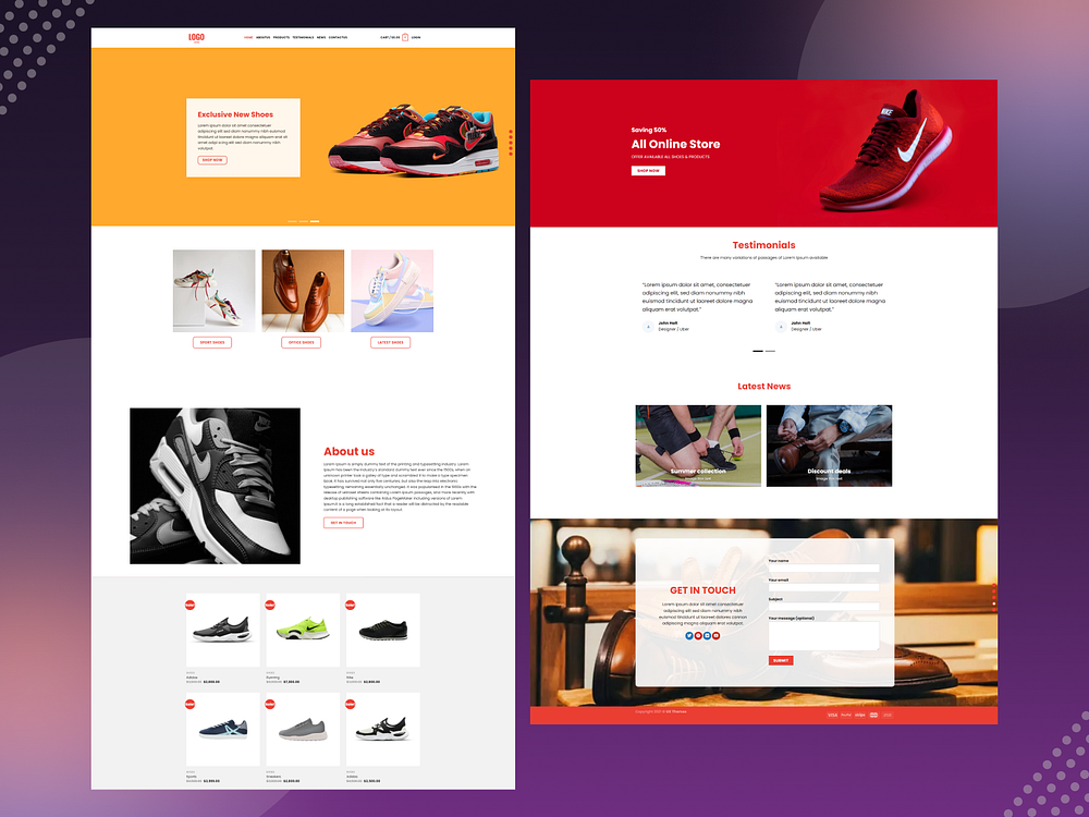 Browse thousands of Shoeslandingpage images for design inspiration ...