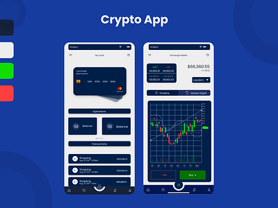 App Design For Crypto Currency.