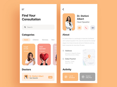 Doctor Consultation App app apple application category consultation design doctor document ios medicine search service ui user user experience user interface ux