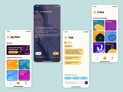 Mental Health App app chat flat health mental health