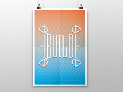 Build poster build one word poster simple