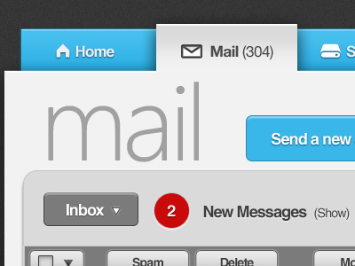 Hotmail/ Windows Live interface idea