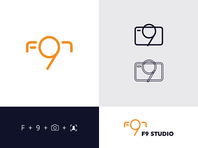 F9 brand identity branding clean concept design flat freelance icon identity identity design lettering logo logodesign minimal photography type typography ui vector