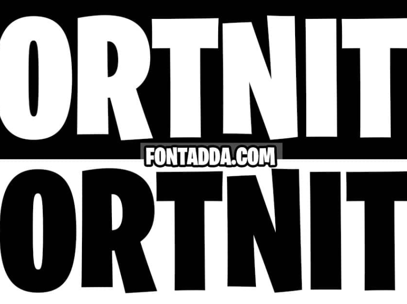 Fortnite Logo Font By Font Adda On Dribbble