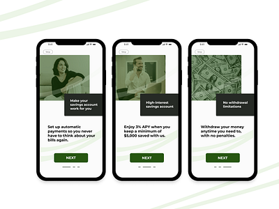 Daily UI #023 Onboarding - Banking App bank bank app banking daily ui design finance fintech mobile money onboarding savings account ui design