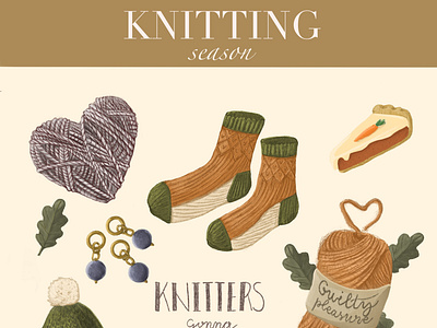 Knitter stickers