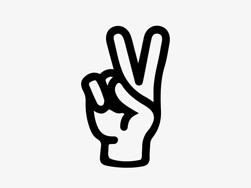 Peace Off illustration middle finger peace peace off peace sign v vector vector animation