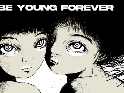 I'll BE YOUNG FOREVER design graphic design illustration