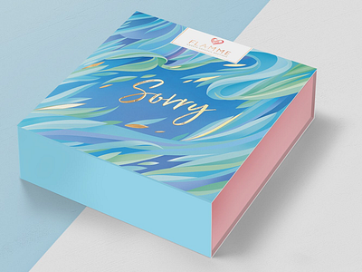 Sorry abstract artwork illustration packaging