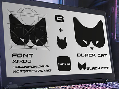 Black Cat Logo Design