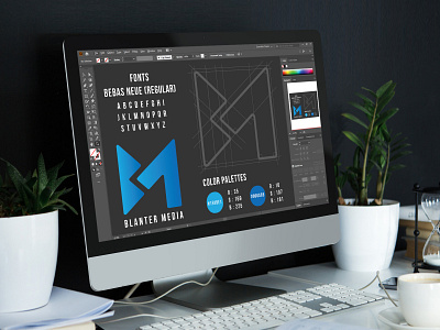 Blanter Media Logo Design branding design graphic design icon logo media mockup vector