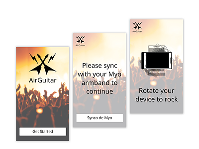 AirGuitar App Design airguitar app design