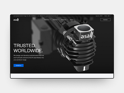 Asa Hydraulic - Homepage exploration