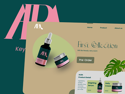 ALBA Skincare Website backend branding design ecommerce graphic design illustration logo skincare typography ui user interface ux vector