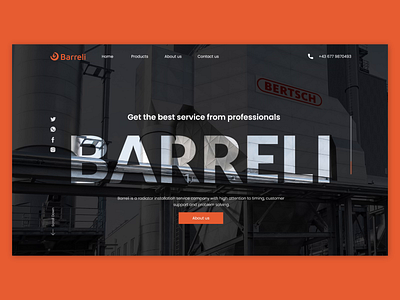 Barreli Index UI Design animation design graphic design motion graphics radiator website radiator website design ui ui design uiux ux design web design website design