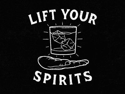 Lift Your Spirits design drinking funny graphic halloween illustration liquor spirits tshirt