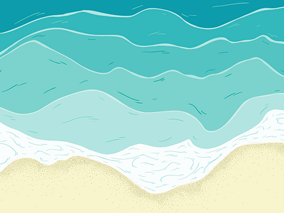 Debut beach illustration ocean
