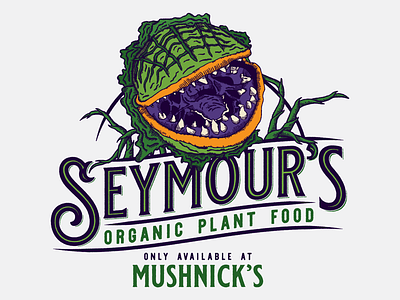 Seymour’s Plant Food fiction halloween illustration little shop of horrors plant plant illustration tshirt