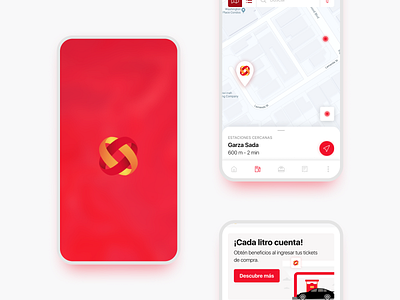 Gas station App app gas station map splashscreen