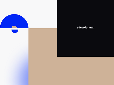 Brand (ed) blue branding letter e modular