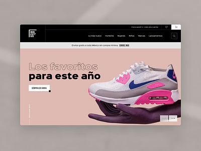 Sneaker design desktop ecommerce sneakers sports ui uidesign website