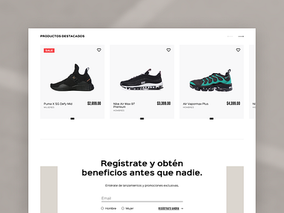 Sneakers card clean design ecommerce product card sneaker sports ui uidesign website