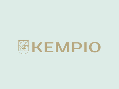 Kempio.cz brand name branding design logo minimal