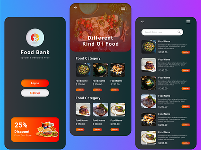 Food mobile app