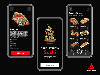 Sushi Food App app app design design food food app graphic design sushi sushiapp ui ux
