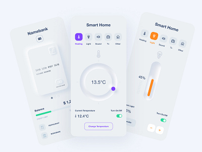 Neomorphism App Screen