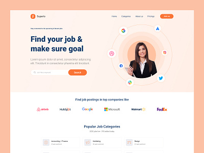 Job Finder Landing Page